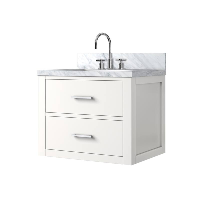 Castor Bath Vanity with Acrylic Top, Sink and Faucet