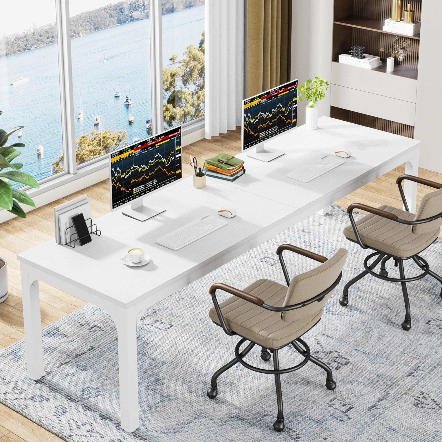Modern 2 person sale desk