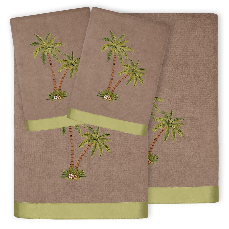 Authentic Hotel and Spa Turkish Cotton Palmera 4 PC Towel Set - Cocoa