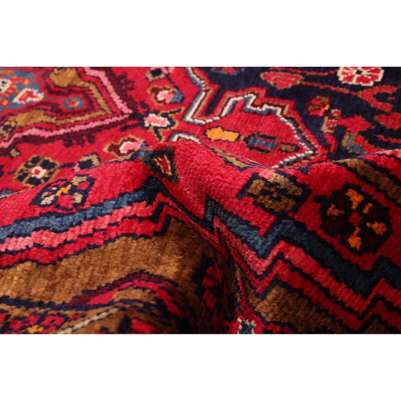 ECARPETGALLERY Hand-knotted Anatolian Dark Navy, Red Wool Rug - 4'6 x 7'4
