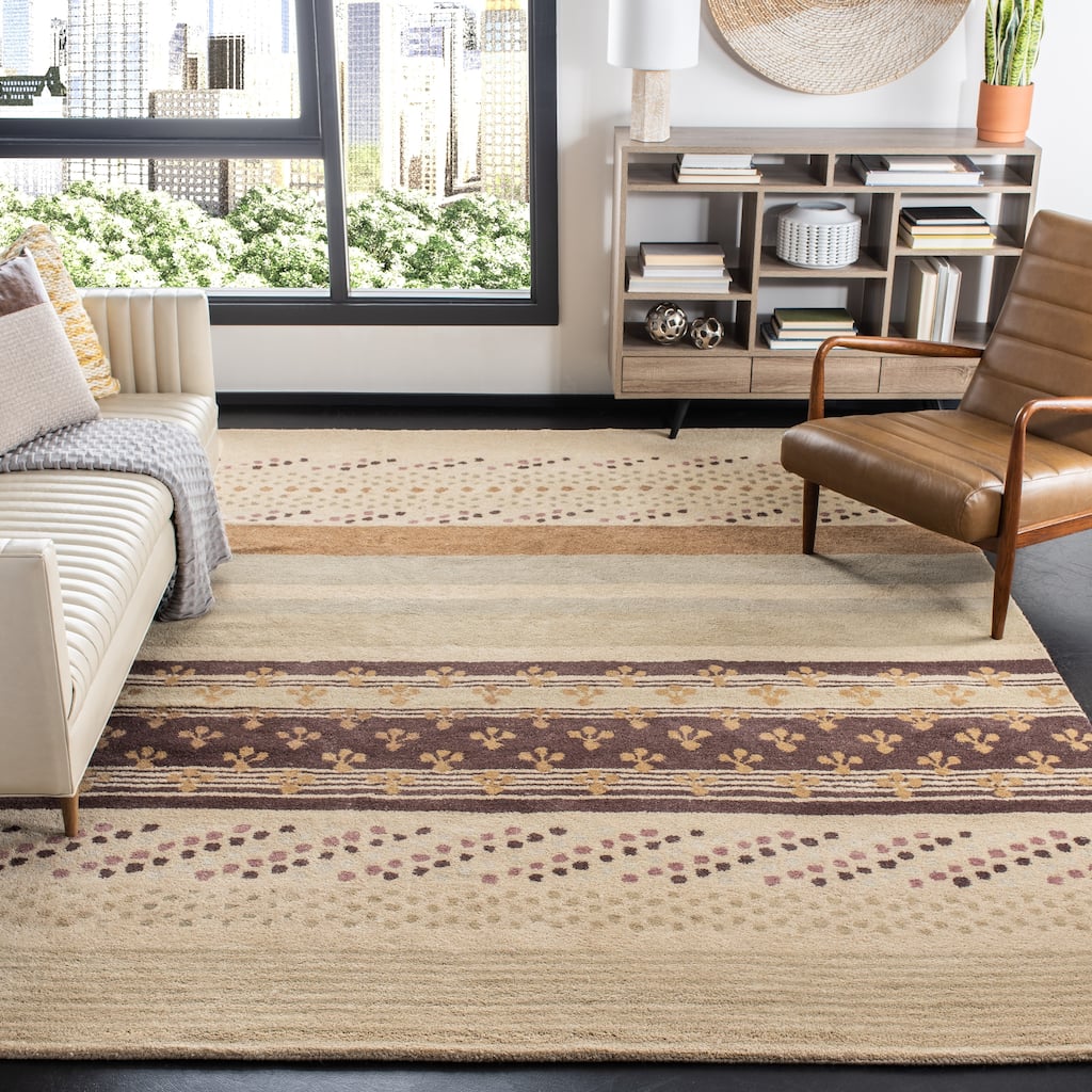 SAFAVIEH Handmade Wyndham Casandra Modern Wool Rug