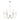 37.25" W x 26.5" H 6-Light Transitional Chandelier with Tapered Soft White Glass - 37.25"W x 33.25"H