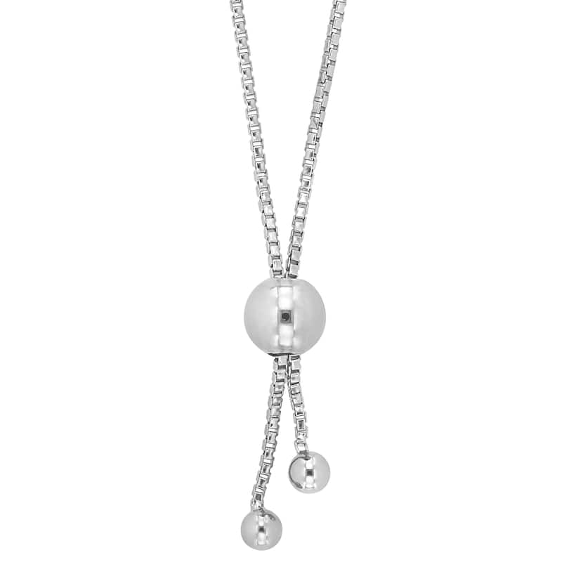 1 1/4ct DEW Created Moissanite Station Bolo Bracelet in Sterling Silver