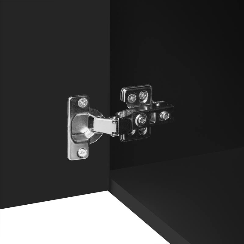 Roomfitters Minimalist TV Stand for up to 85 Inch TV, Entertainment Center with Four Spacious Cabinets