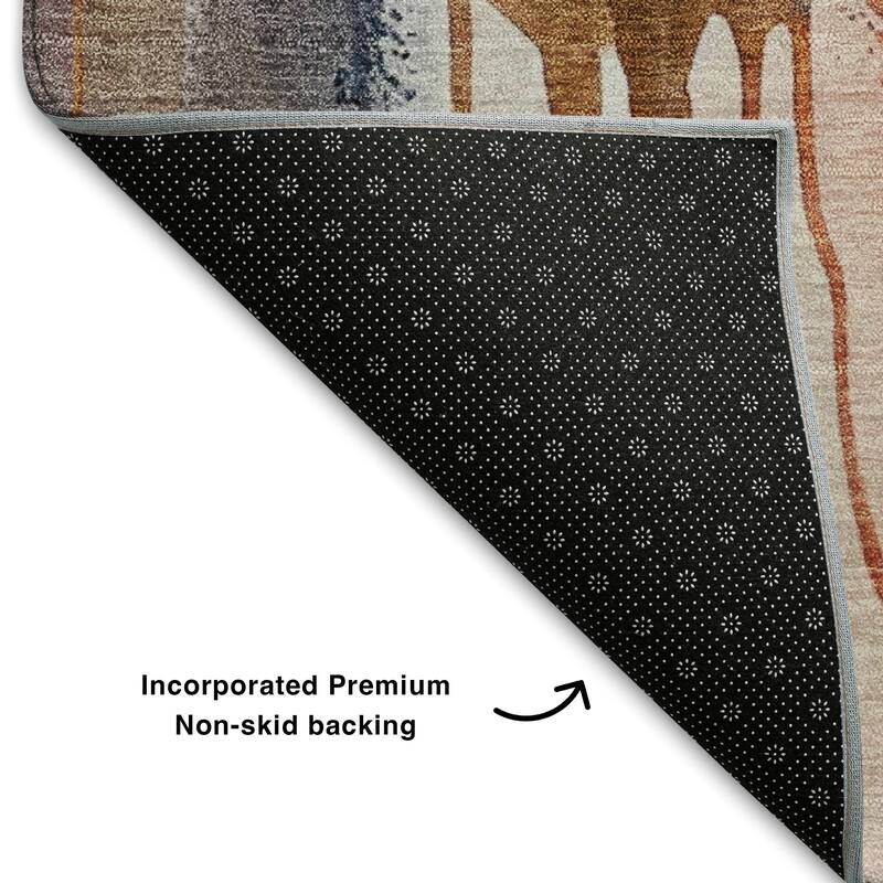 Premium Washable Super Soft Abstract Contemporary Mayfield Rug