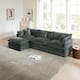 Option Gray 3-Seater Sofa+Ottomans