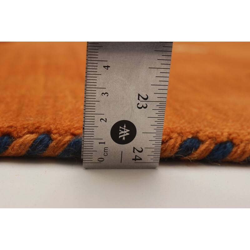 Kashkuli Gabbeh Burnt Orange Rug 2'7" x 6'7" - 2'7 x 6'7