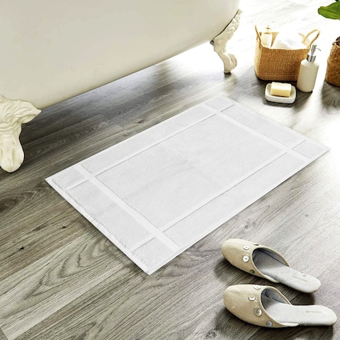 Bath Mat 100% Cotton 1350 GSM Highly Absorbent Soft by Ample Decor