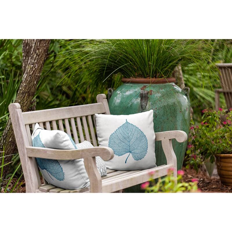 Leaf Study Fall Indoor/Outdoor Throw Pillow