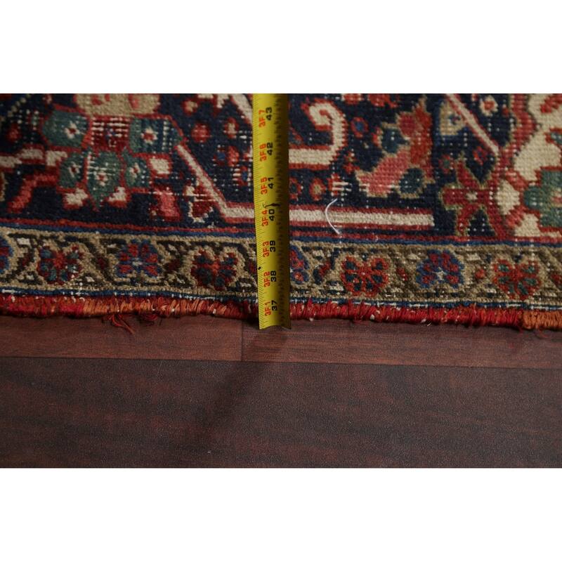 Antique Vegetable Dye Heriz Serapi Persian Wool Area Rug Hand-knotted - 11'7" x 15'10"
