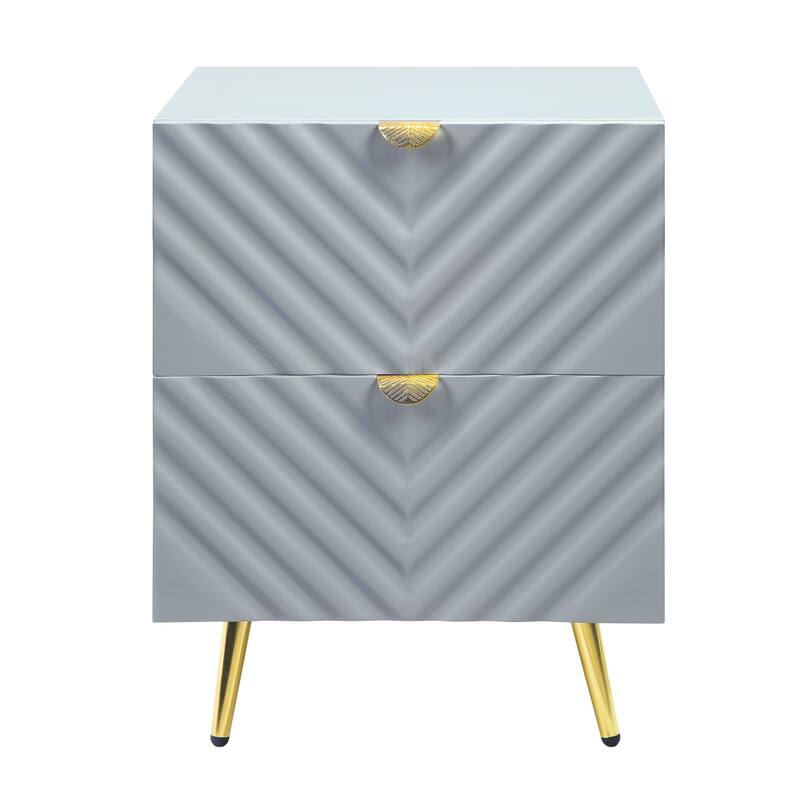 High Gloss Finish Nightstand