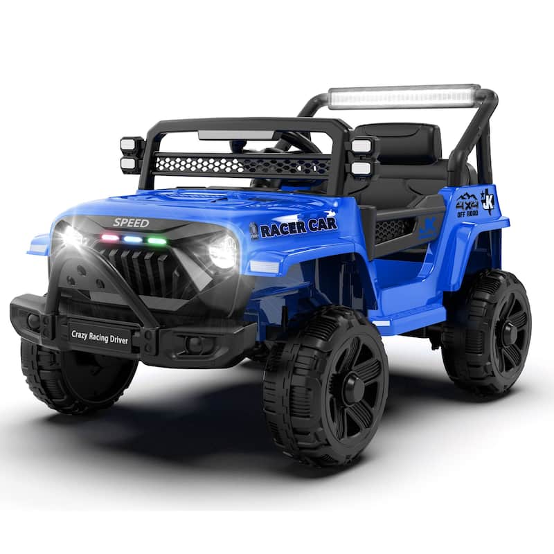 Kids Electric Car Blue Ride on Car Electric Vehicle Off-Road Toy Car