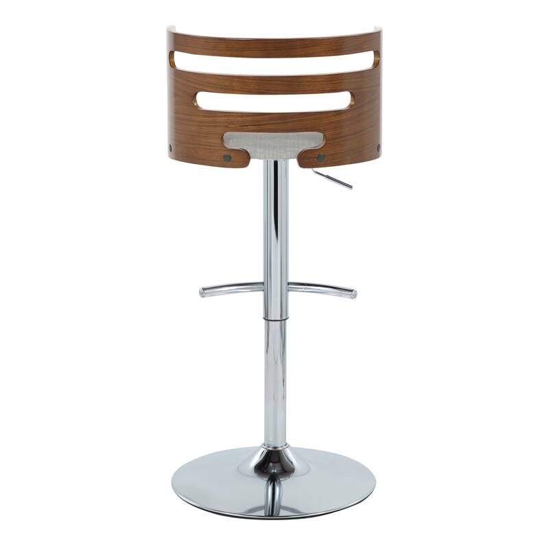 Carson Carrington Cranagh Adjustable Bar Stool with Rounded T Footrest (Set of 2)