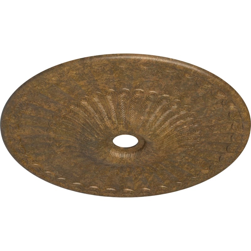 36 5/8"OD x 3 5/8"ID x 2 3/8"P Galveston Ceiling Medallion