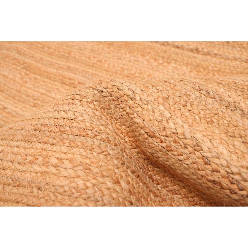 ECARPETGALLERY Braided Weave Palas Denizli Tan Jute Rug - 4'1 x 5'10