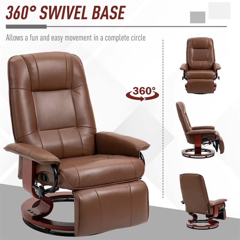 Faux Leather Manual Recliner