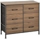 preview thumbnail 21 of 22, YANXUAN Storage Dresser with Drawers, Wide Chest with Wood Top and Front for Bedroom, Closets, Hallway, Entryway Golden Walnut - 6-drawer