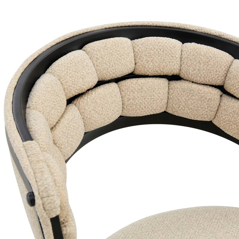 Velvet Upholstered Dining Chairs Set of 2, Accent Chair with Tufted Backrest, Kitchen Side Chairs with Metal Legs