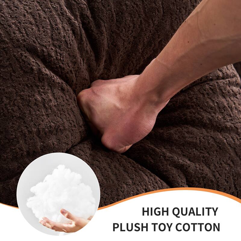 Home Furniture Sleeper 4 Seater Sectional Sofa with 4 Pillows