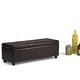 preview thumbnail 3 of 130, WYNDENHALL Franklin 48-in. Wide Contemporary Rectangular Storage Ottoman