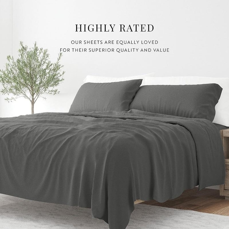 Queen Size Linen Market Bed Sheets Set Grey - Bed Bath & Beyond - 40146070