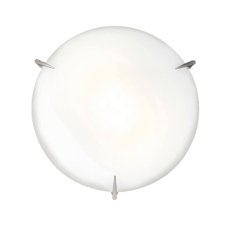 Access Lighting Zenon - Dimmable LED -Flush Mount - Brushed Steel - Opal - Brushed Steel