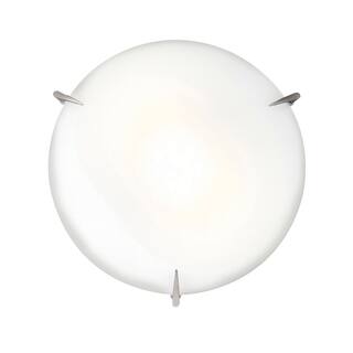 Access Lighting Zenon - Dimmable LED -Flush Mount - Brushed Steel - Opal