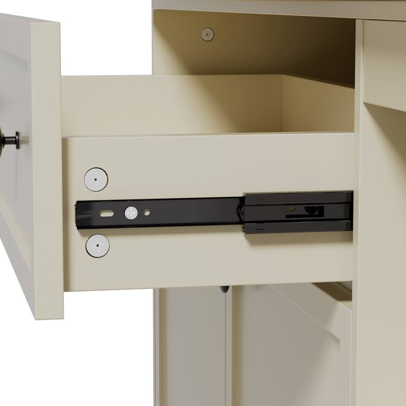 Changing Table Dresser with Drawers and Shelves