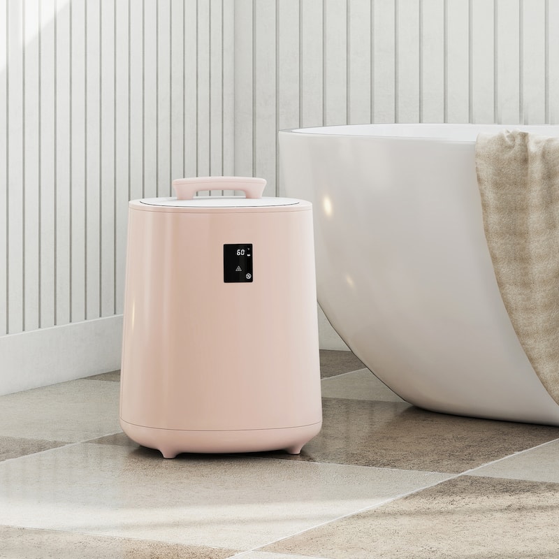 18L Large Towel Warmer with LED Display and Auto Shut off-Pink