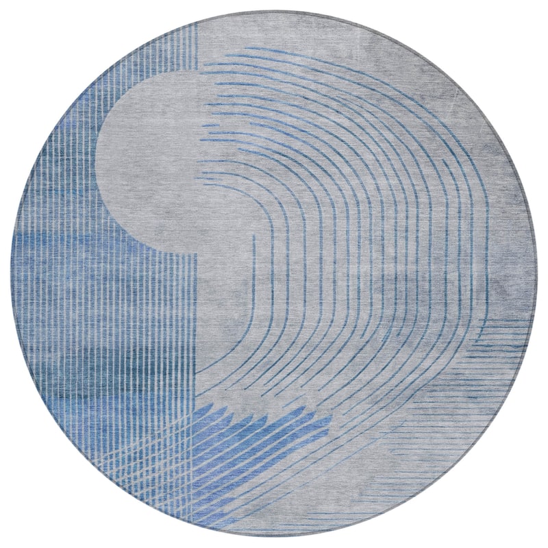 HomeRoots Geometric Transitional Rectangle Outdoor Rug
