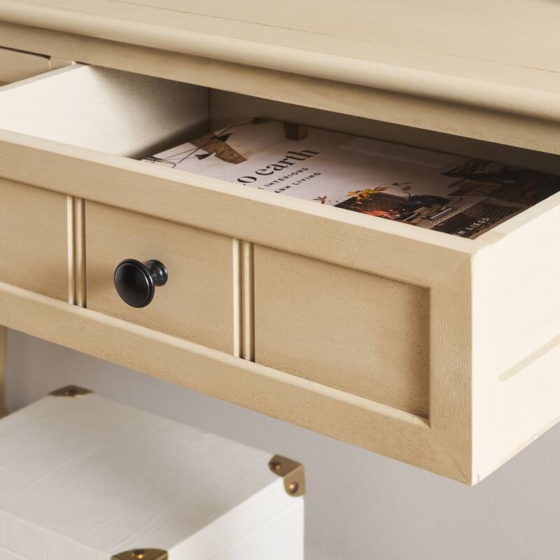 SAFAVIEH Camilla Grey 2-Drawer Console Table - 35.8" x 13.8" x 29.5" - 36"W x 14"D x 30"H