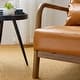 preview thumbnail 14 of 37, Glitzhome Set of 2 30.75"H Mid-Century Modern PU Leather Accent Chairs with Cushion - 25.75"W x 33.75"D x 30.75"H