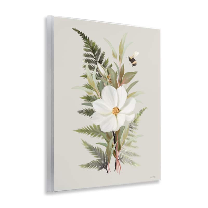 Stupell Bumble Bee & Flower Wall Plaque Art Design By House Fenway