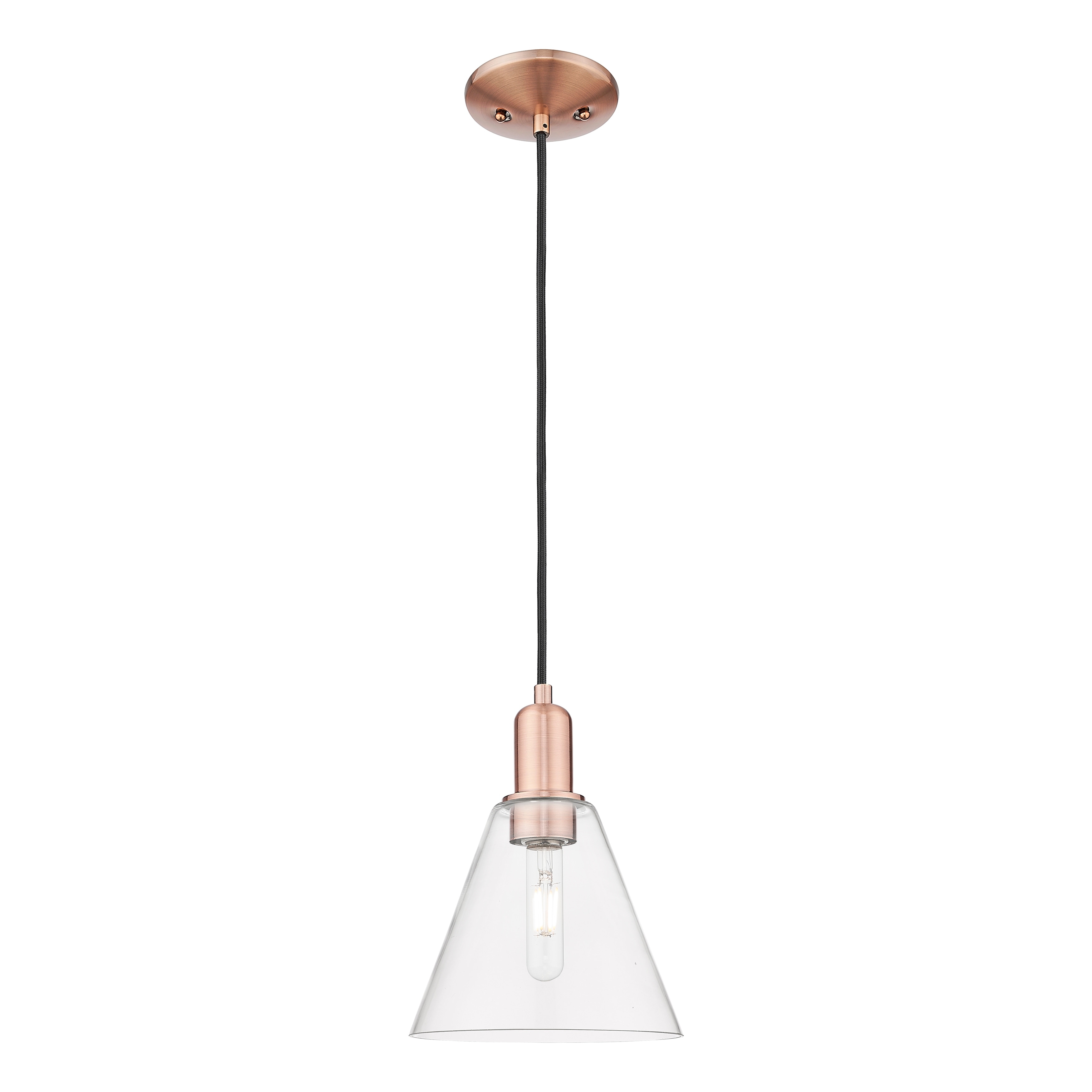 Innovations Lighting Endless Possibilities Arcadia - Berkshire Glass - 1 Light 8" Cord Hung Mini Pendant