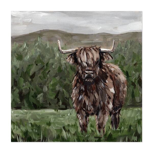 Shop Animals Bovine Cow Highland Cow Horn Unframed Wall Art Print Poster Overstock 31235107