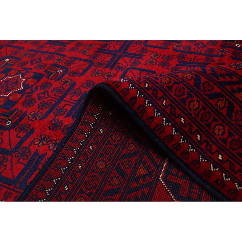 ECARPETGALLERY Hand-knotted Finest Khal Mohammadi Red Wool Rug - 6'10 x 10'2