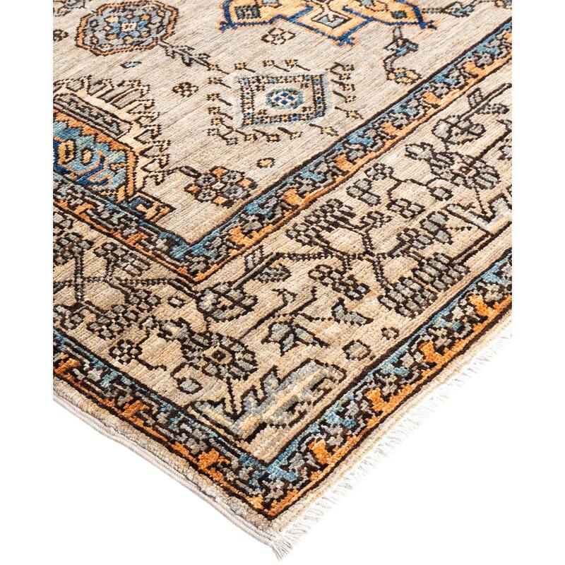 Serapi One-of-a-Kind Hand-Knotted Area Rug - Gray - 3' 11" x 6' 2"