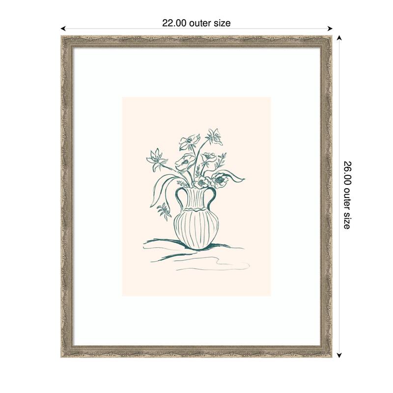 Kate and Laurel Framed Art Garden Floral by Kate Aurelia Holloway