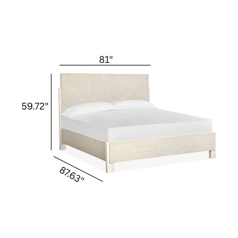 Magnussen Home Lorelei Misty Cloud Panel Bed