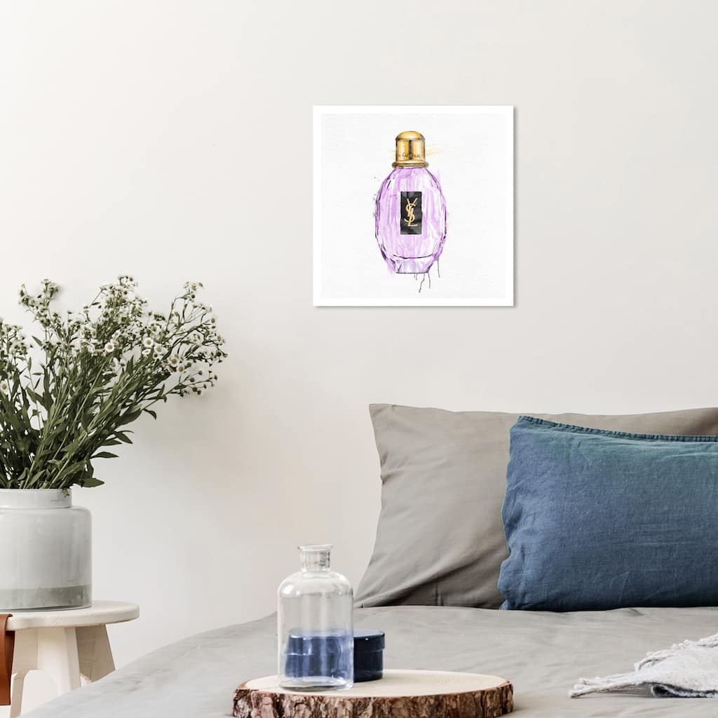 Wynwood Studio Prints Fashion and Glam Eau de Parisienne Gold and Metallic Gold Glam Wall Art Canvas Print