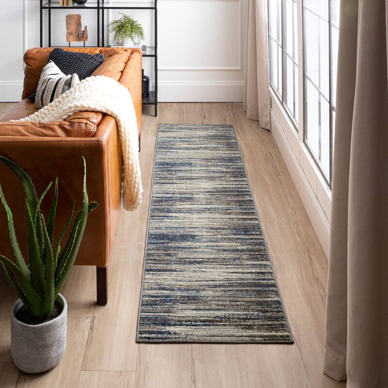 Mohawk Home Urban Abstract Stripe Woven Area Rug