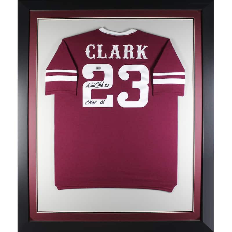 Will Clark Autographed Custom College Style Signed Baseball Framed Jersey Hall of Fame 2006 MLB Authenticated COA - 8'6" x 11'6"