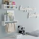 preview thumbnail 5 of 7, Wallniture Madrid Wood Wall Shelves for Book and Toy Storage (Set of 3)