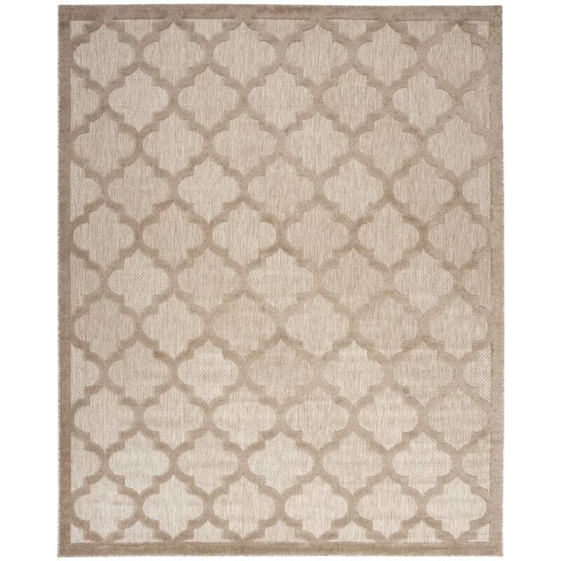 HomeRoots Contemporary Rectangle Outdoor Rug - 9' X 12'