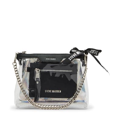 Steve Madden Clear Shoulder Bag with Card Case Set