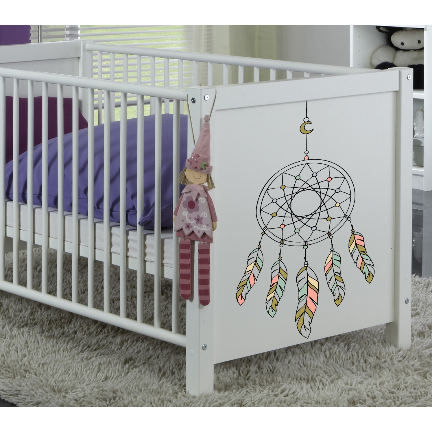 Boho Dreamcatcher Wall Decal, Boho Dreamcatcher Wall-image