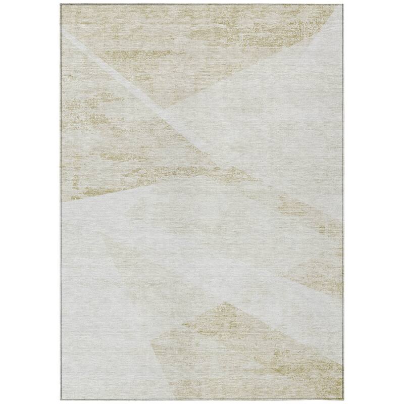 Machine Washable Indoor/ Outdoor Chantille Contemporary Geo Rug