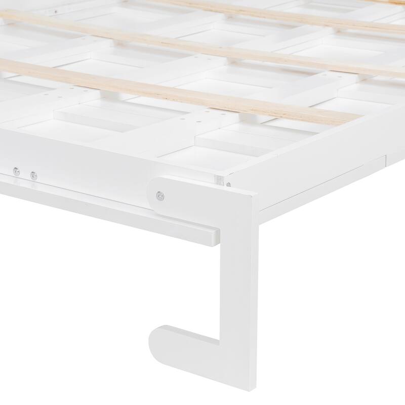 Side-Folding Printed Murphy Bed with LED and USB