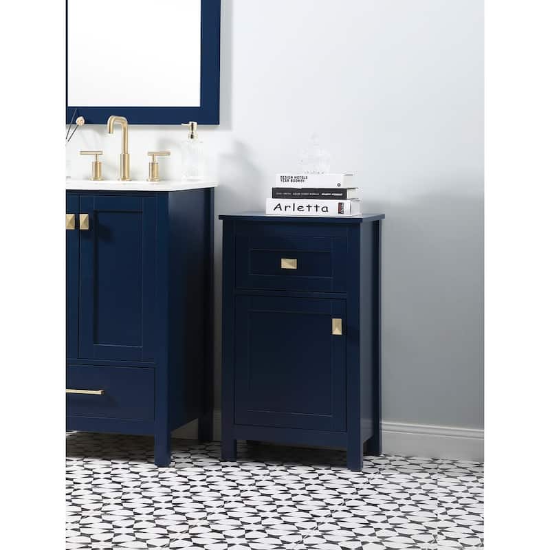 Indigo Home 18 Inch Bathroom Storage Freedstanding Cabinet