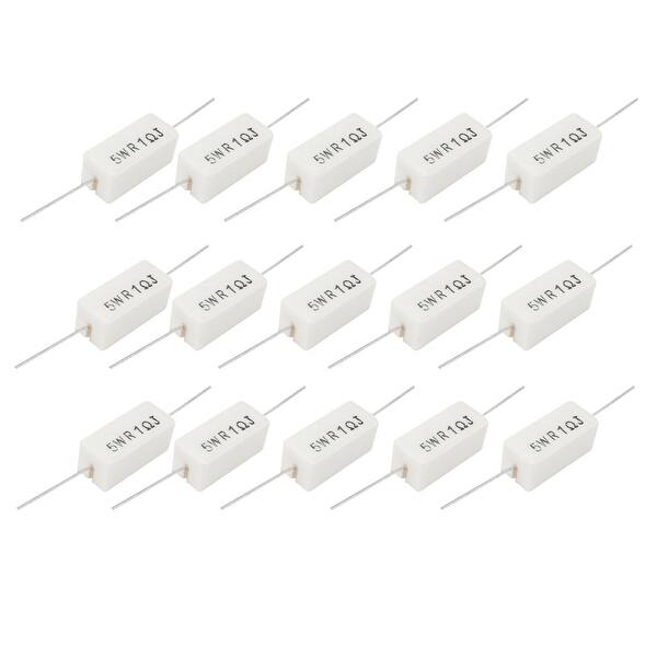 15 Pcs 0 1 Ohm 5w Watt Tolerance 5 Axial Cement Power Resistors Overstock